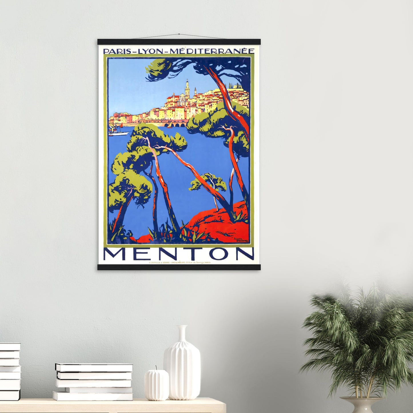 Menton, Vintage Poster Reprint On Premium Matte Paper - Posterify