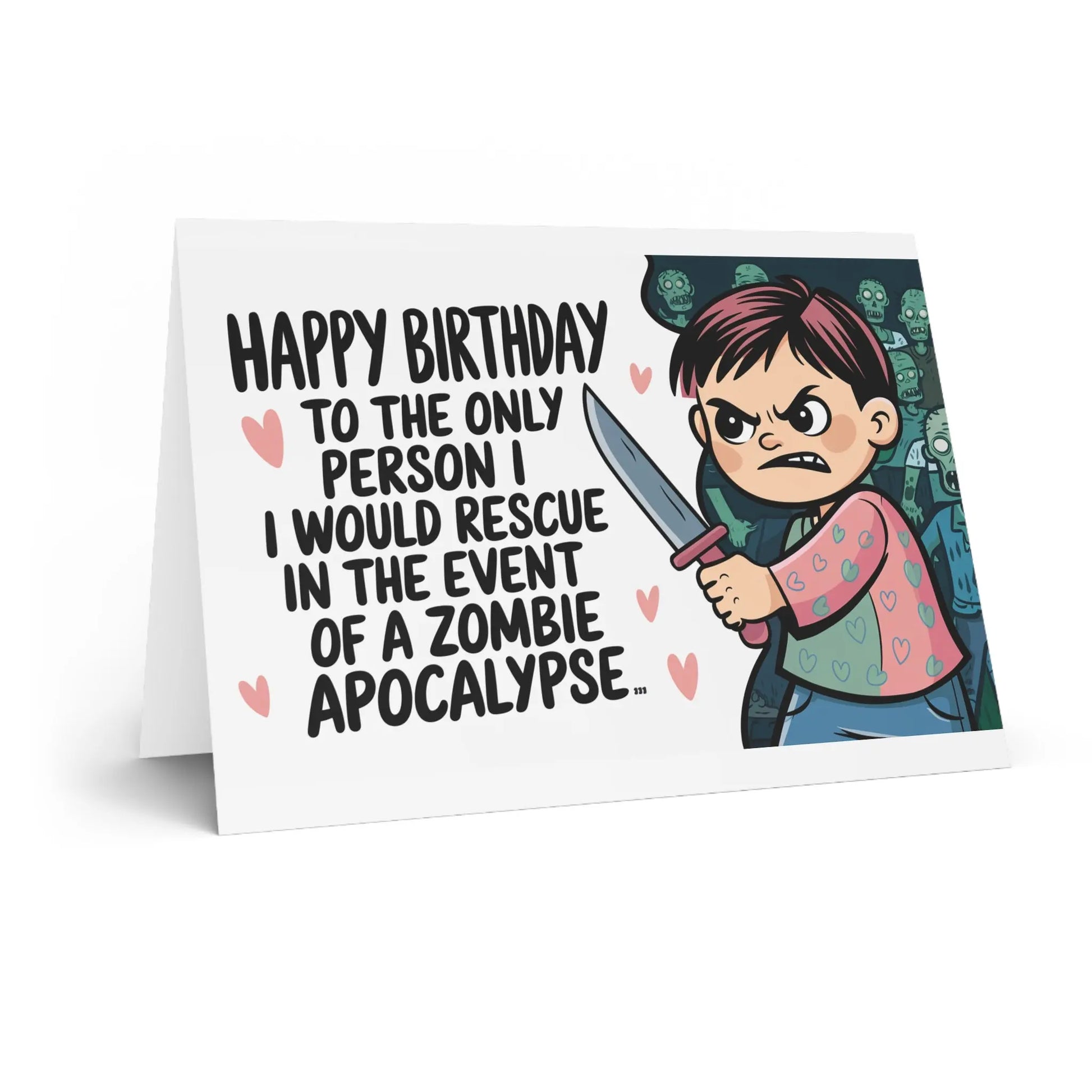 Birthday Zombie Greeting Card #2 - Image #3