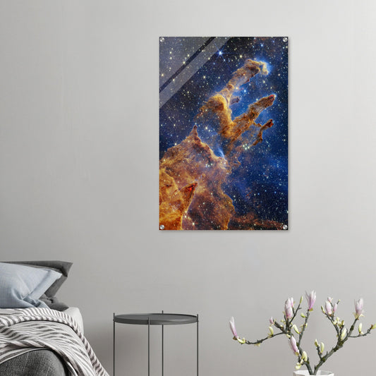 Acrylic HQ Print, Pillars of Creation, James Webb Telescope, NASA