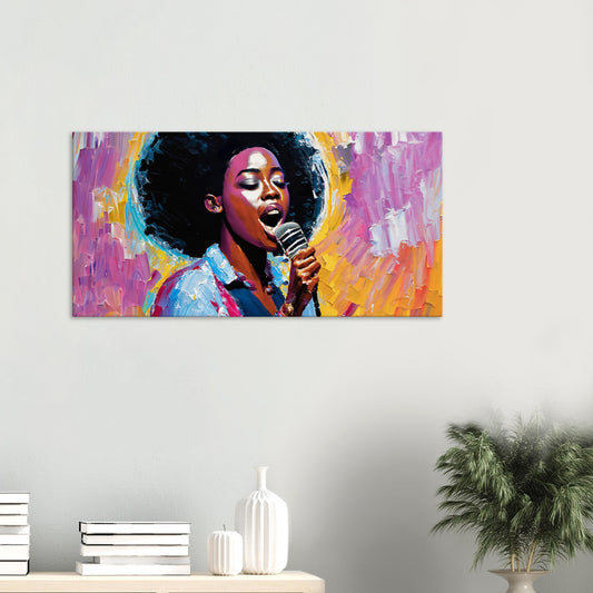 Canvas Print Singer #4 abstract art by Posterify design 50X100cm - Posterify