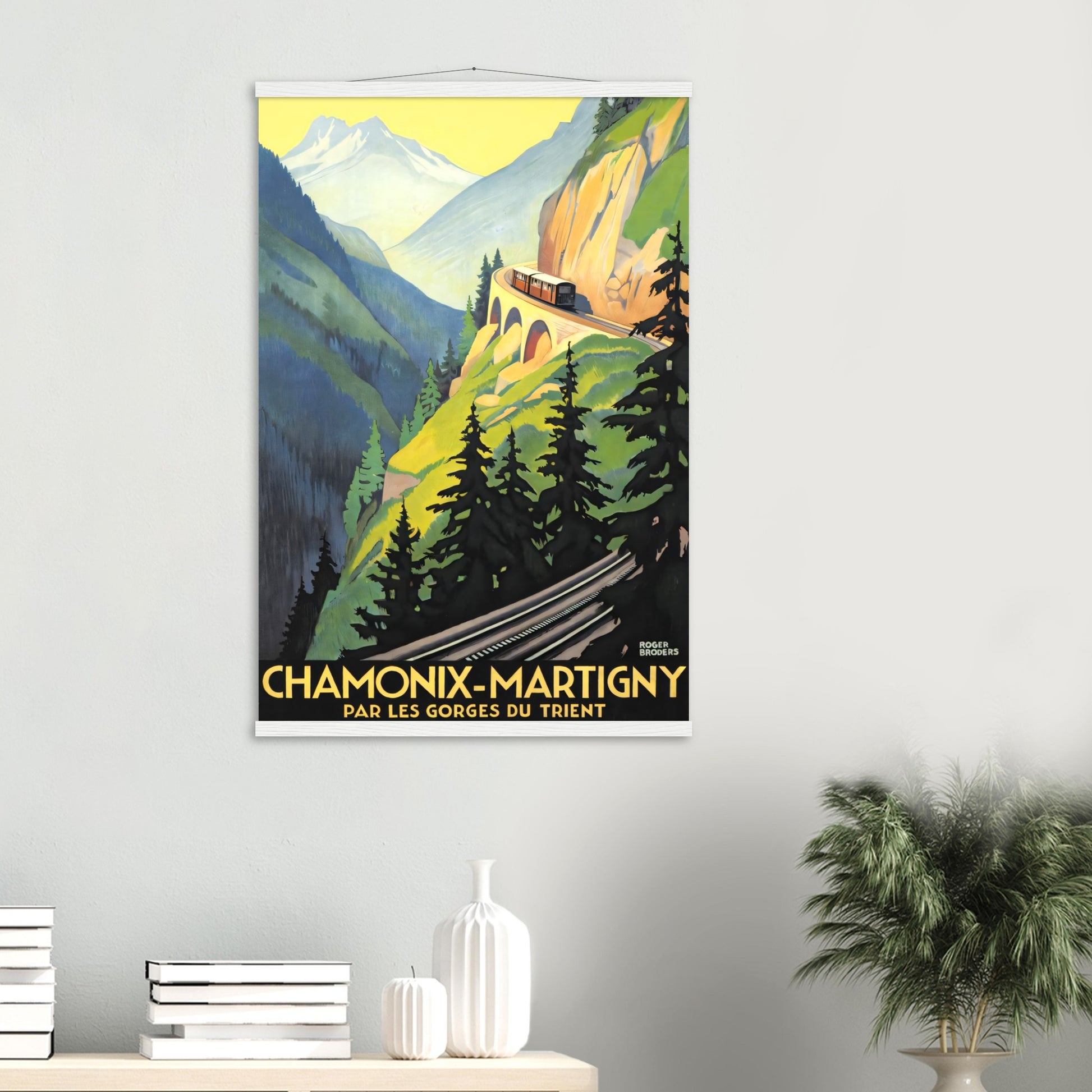 Chamonix Vintage Poster Reprint on Premium Matte Paper - Posterify