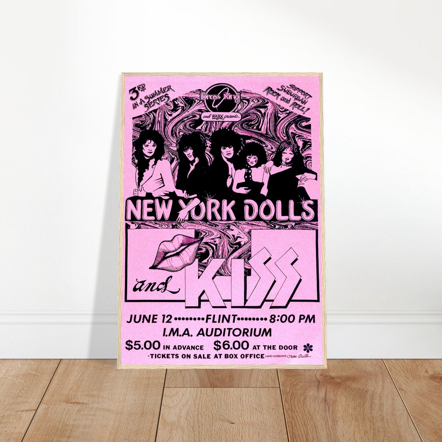 New York Dolls Vintage Poster Reprint on Premium Matte Paper - Posterify