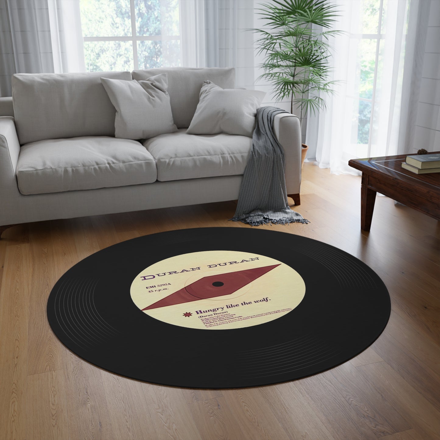 Duran Duran, Hungry Like the wolf, Vinyl Record Mat