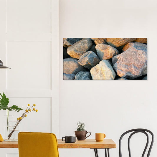 Canvas Print of Granite Rocks 50X100cm - Posterify