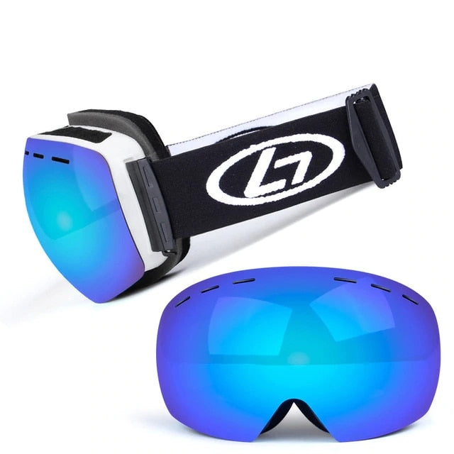 Ski Goggles Double Layers UV Anti-fog Big Ski Mask Glasses Skiing Snow Snowboard Goggles Men Women Ski Eyewear - Posterify