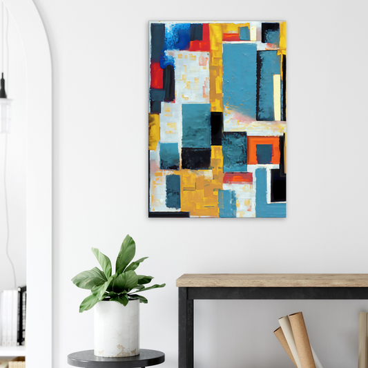 Canvas print of abstract palette knife painting by Posterify Design