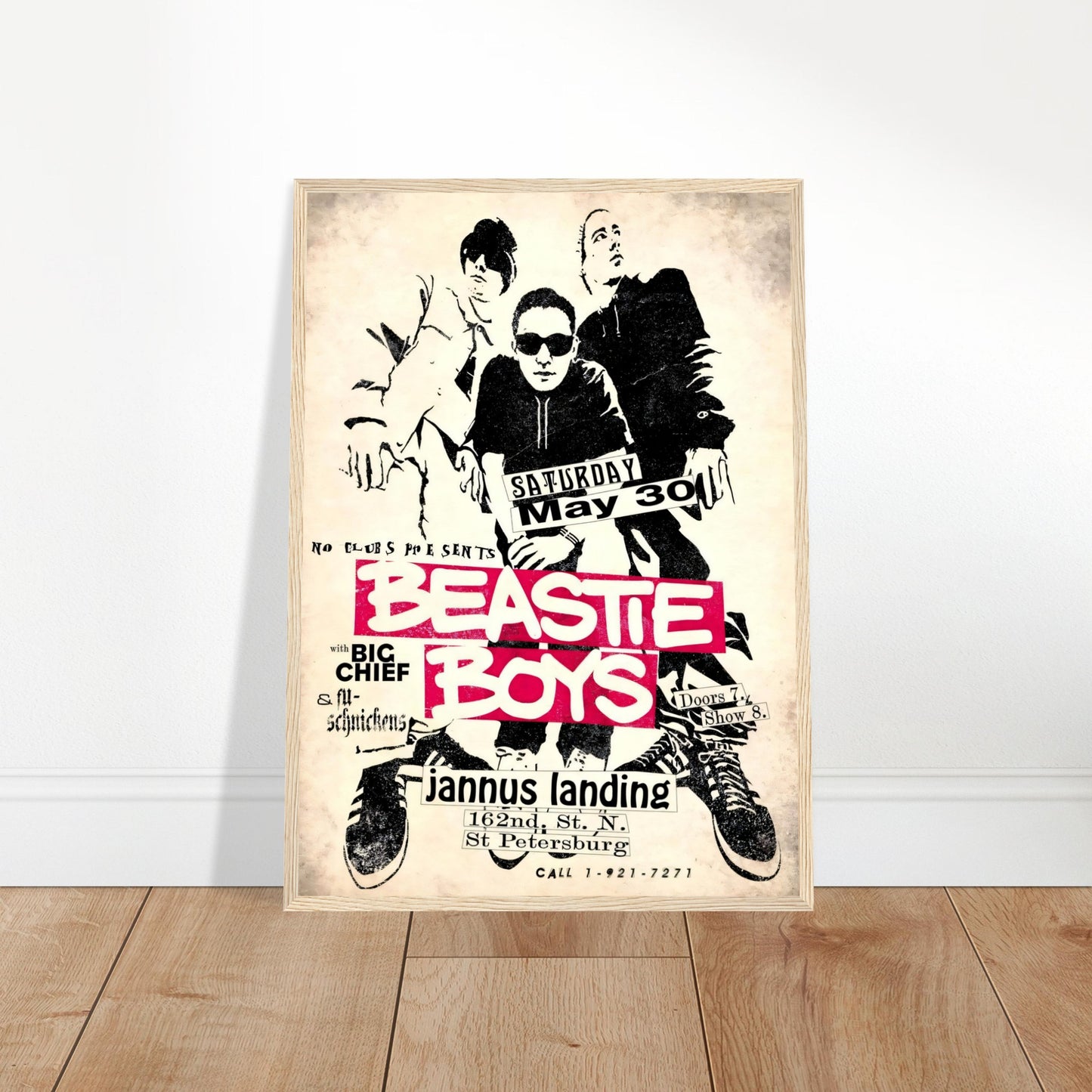 Bestie Boys Vintage Poster Reprint on Premium Matte Paper - Posterify