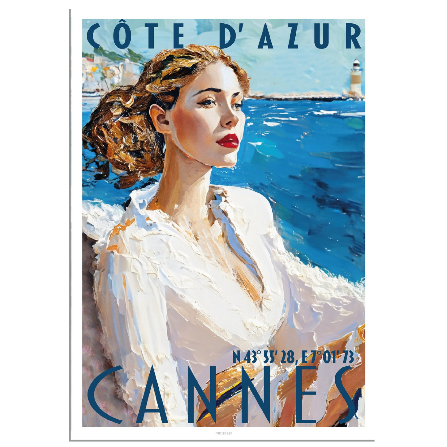 Cannes Poster by Posterify Design on Premium Matte Paper - Posterify