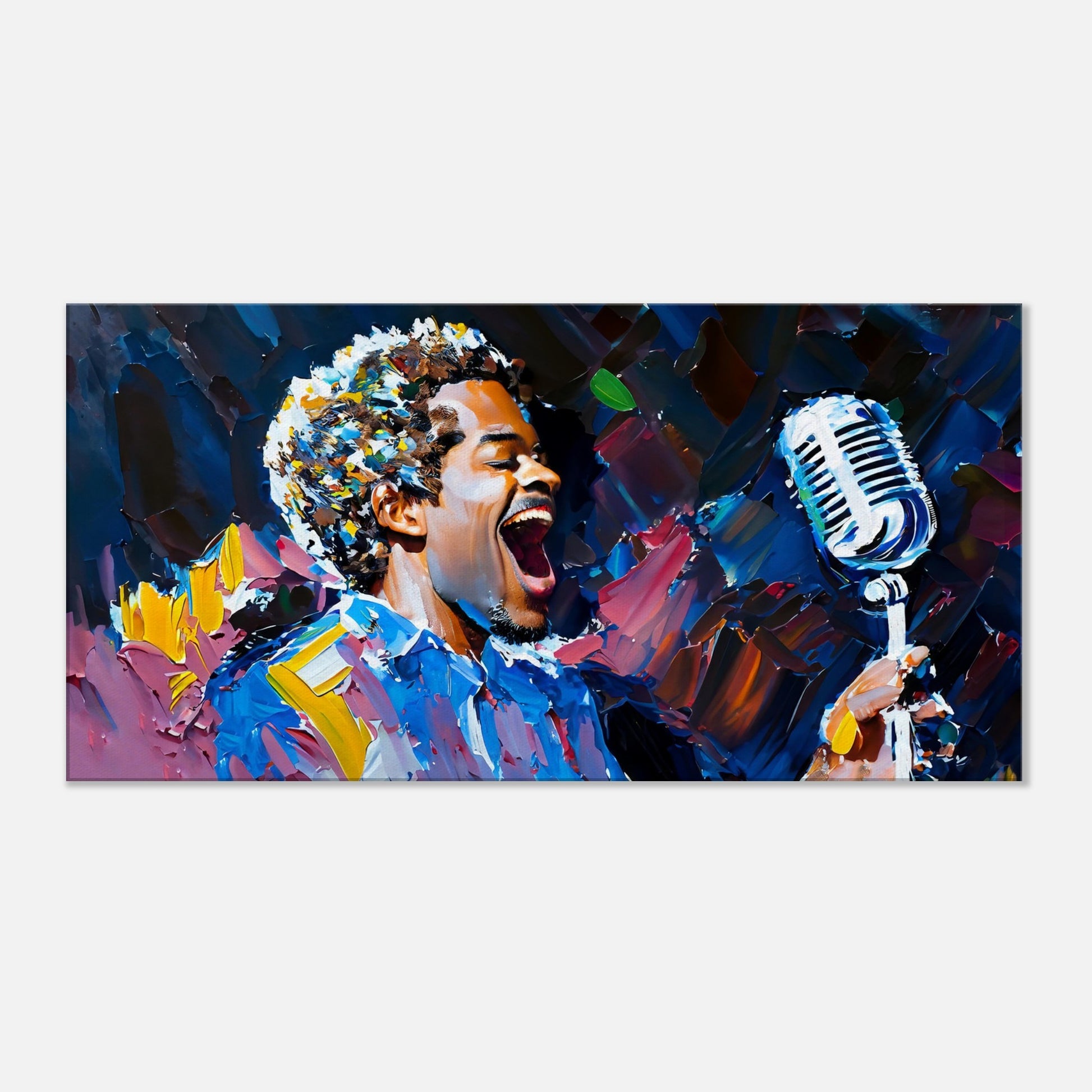 Canvas Print Singer #3 abstract art by Posterify design 50X100cm - Posterify