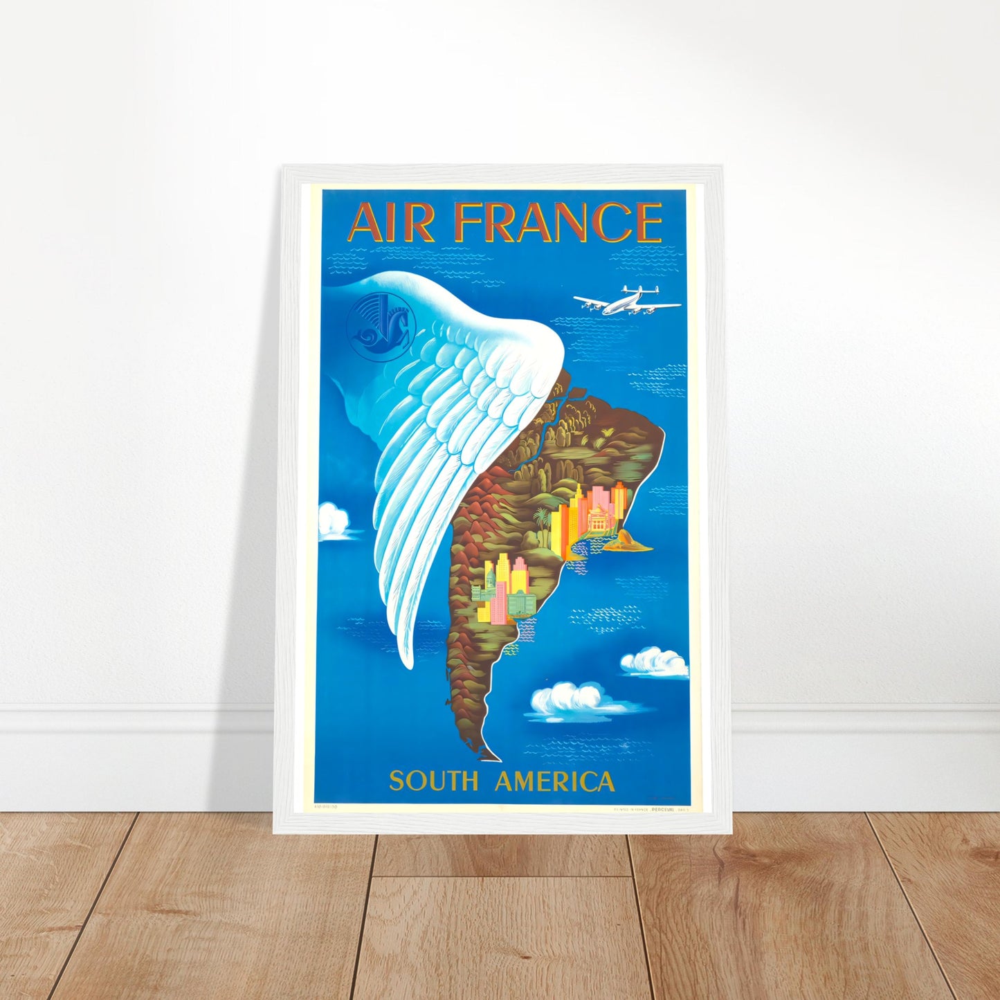 Air France Vintage Poster Reprint on Premium Matte Paper - Posterify