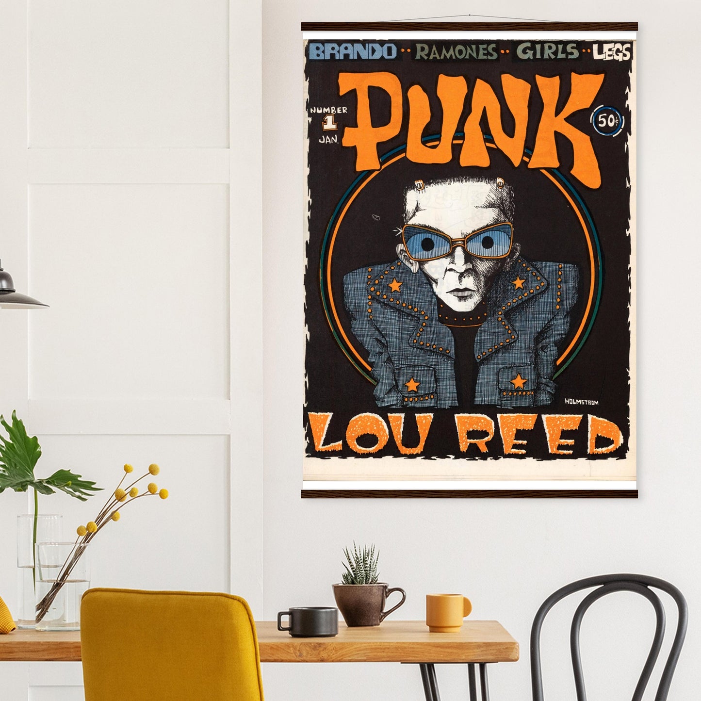 Lou Reed Punk Vintage Poster reprint on Premium Poster Matte Paper - Posterify