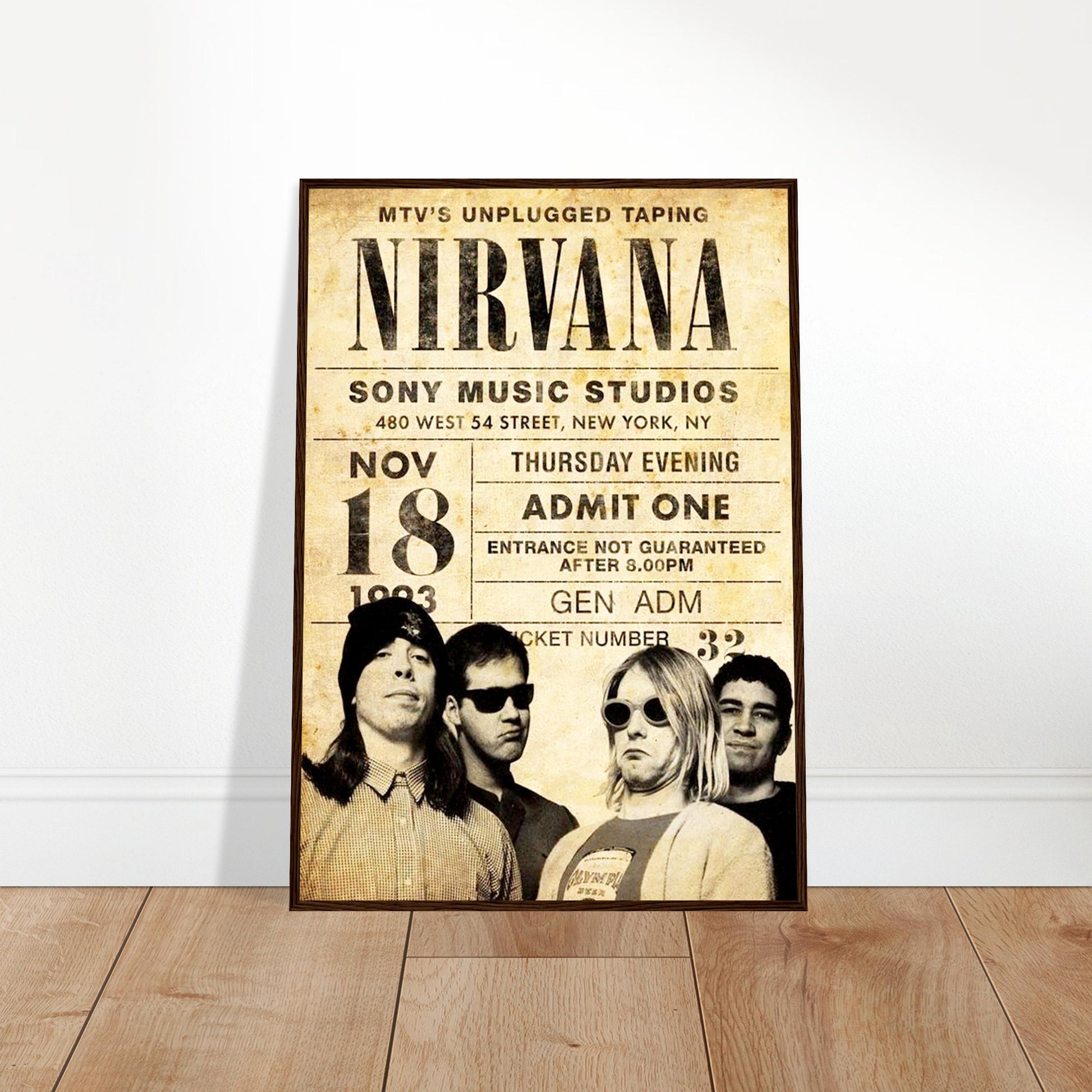 Nirvana Vintage Poster Reprint on Premium Matte Paper - Posterify