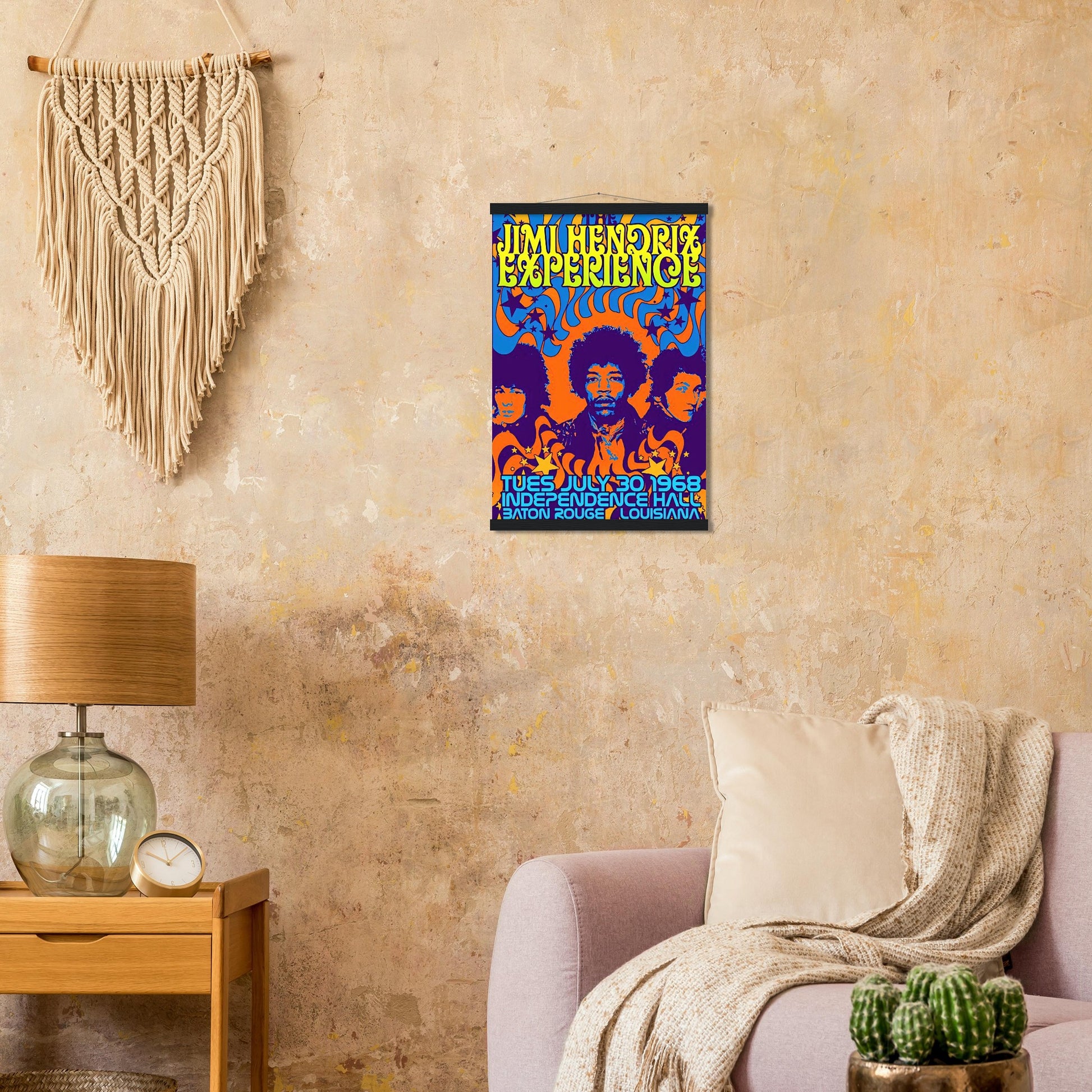 Jimi Hendrix Vintage Poster Reprint on Premium Matte Paper - Posterify