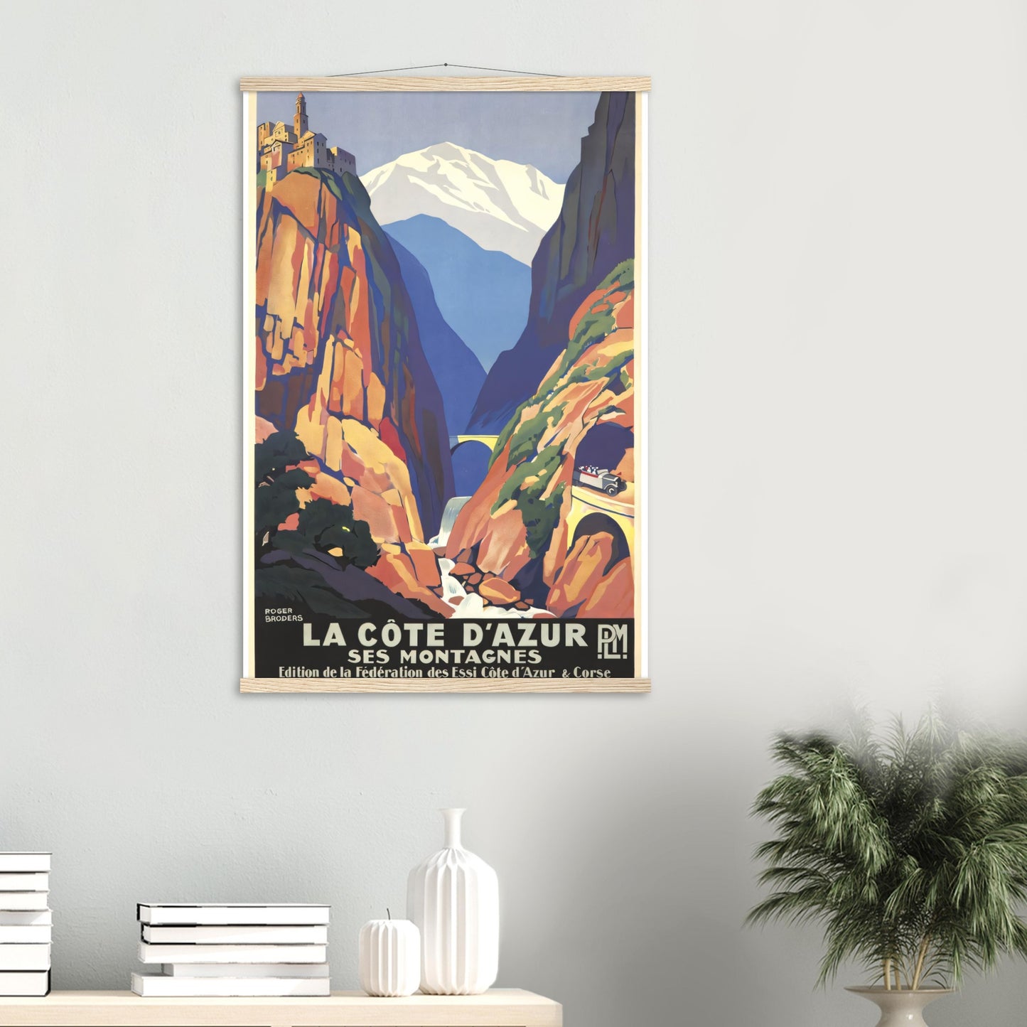 La Côte d'Azur Vintage Poster Reprint on Premium Matte Paper - Posterify