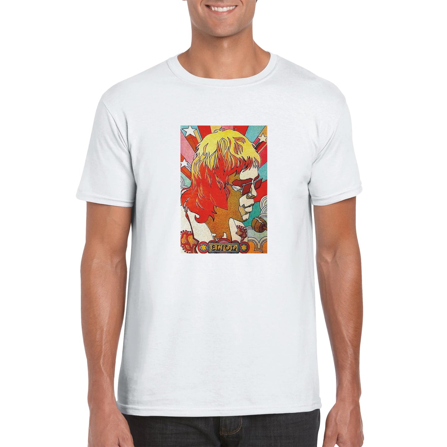 Elton Classic Unisex Crewneck T-shirt - Posterify