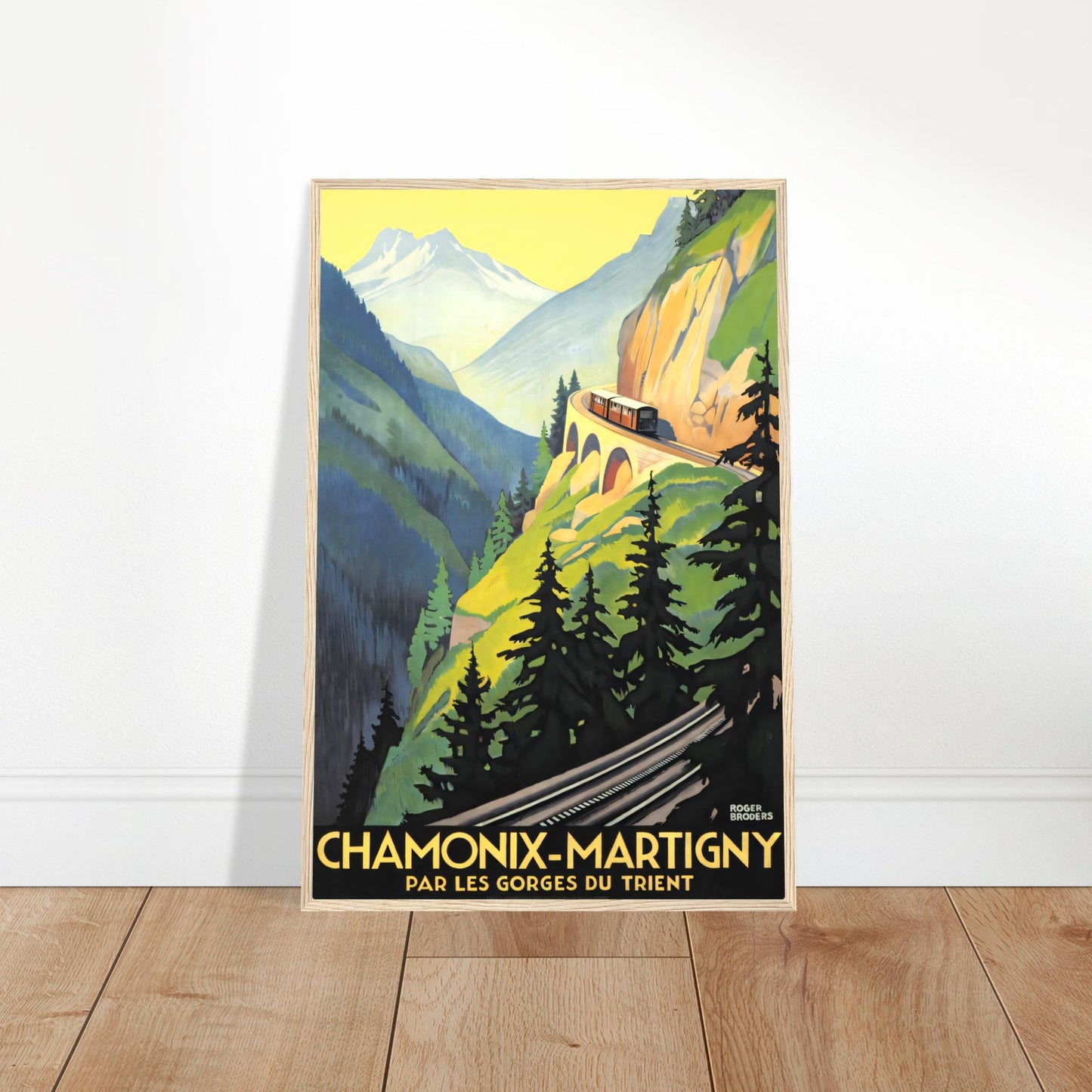 Chamonix Vintage Poster Reprint on Premium Matte Paper - Posterify