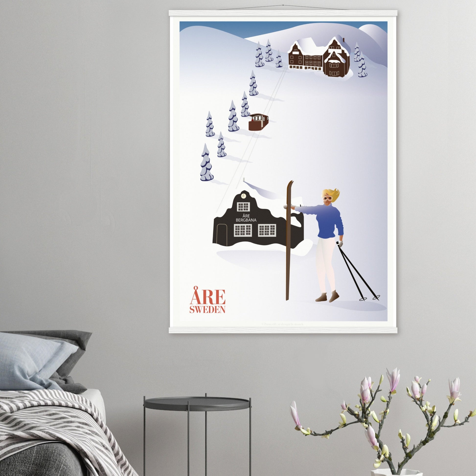 Åre Bergbana, Sweden, by Posterify Design Poster on Premium Matte Paper - Posterify