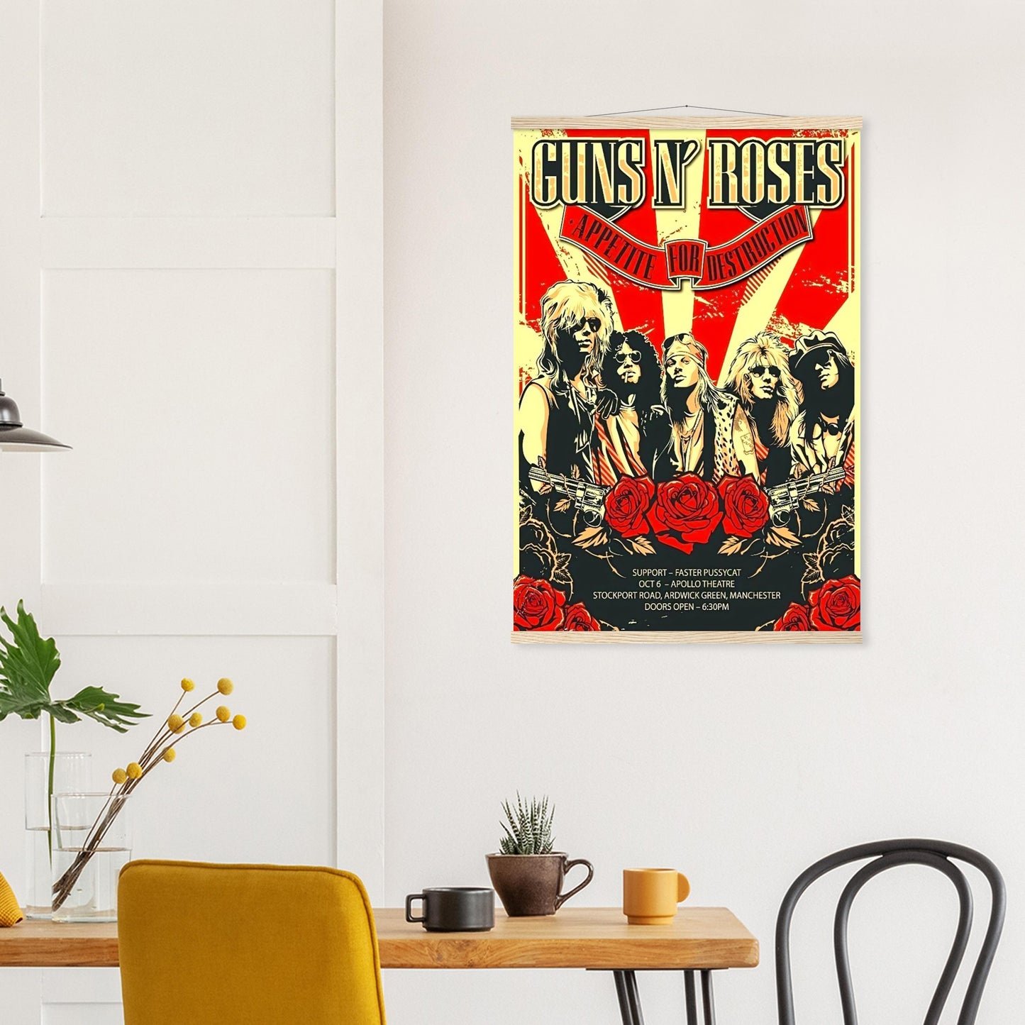 Guns n' Roses Vintage Poster Reprint on Premium Matte Paper - Posterify