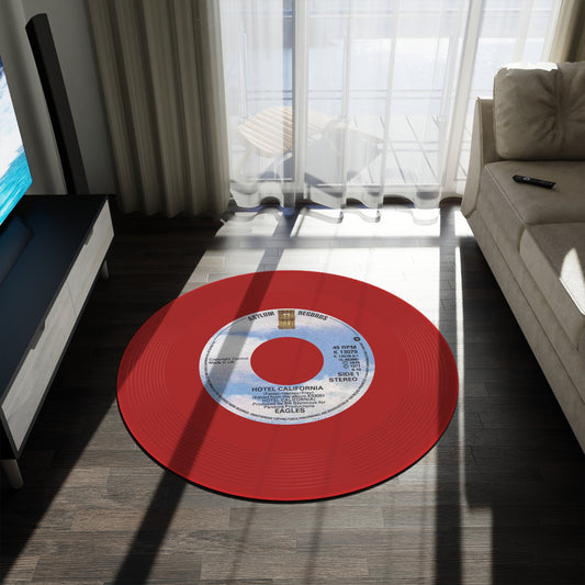 Eagles Hotel California HQ rug Vinyl Record Design (Made in US & EU)