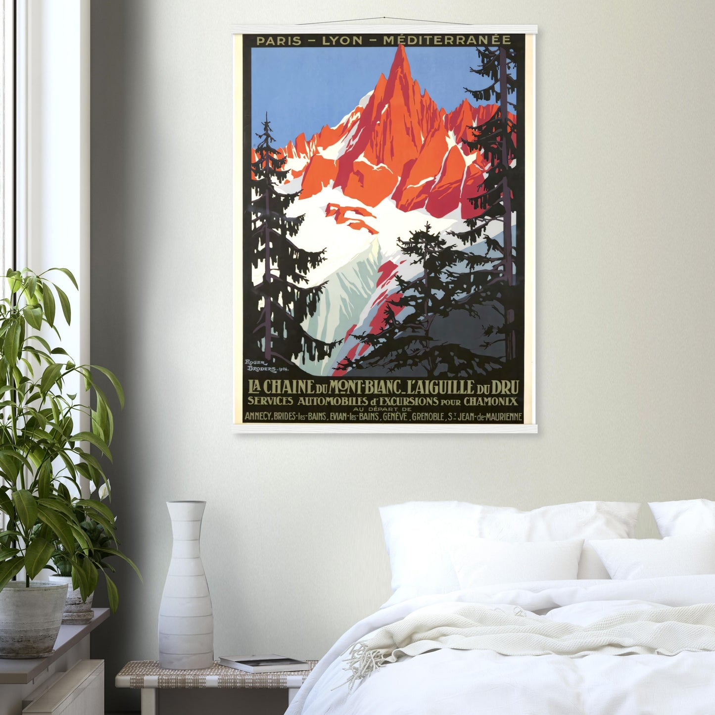 Mont Blanc Vintage Poster Reprint on Premium Matte Paper - Posterify