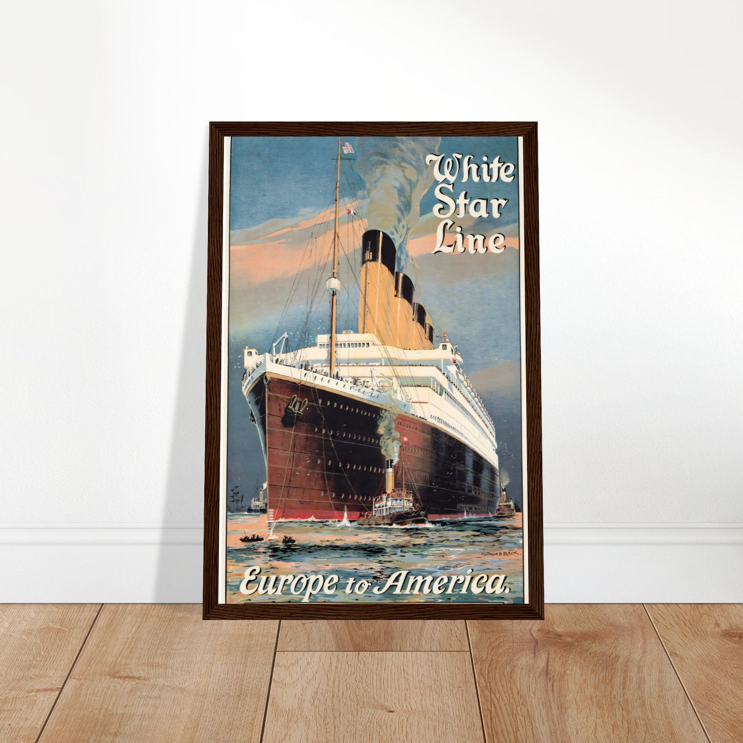 White Star Line Vintage Poster Reprint on Premium Matte Paper - Posterify
