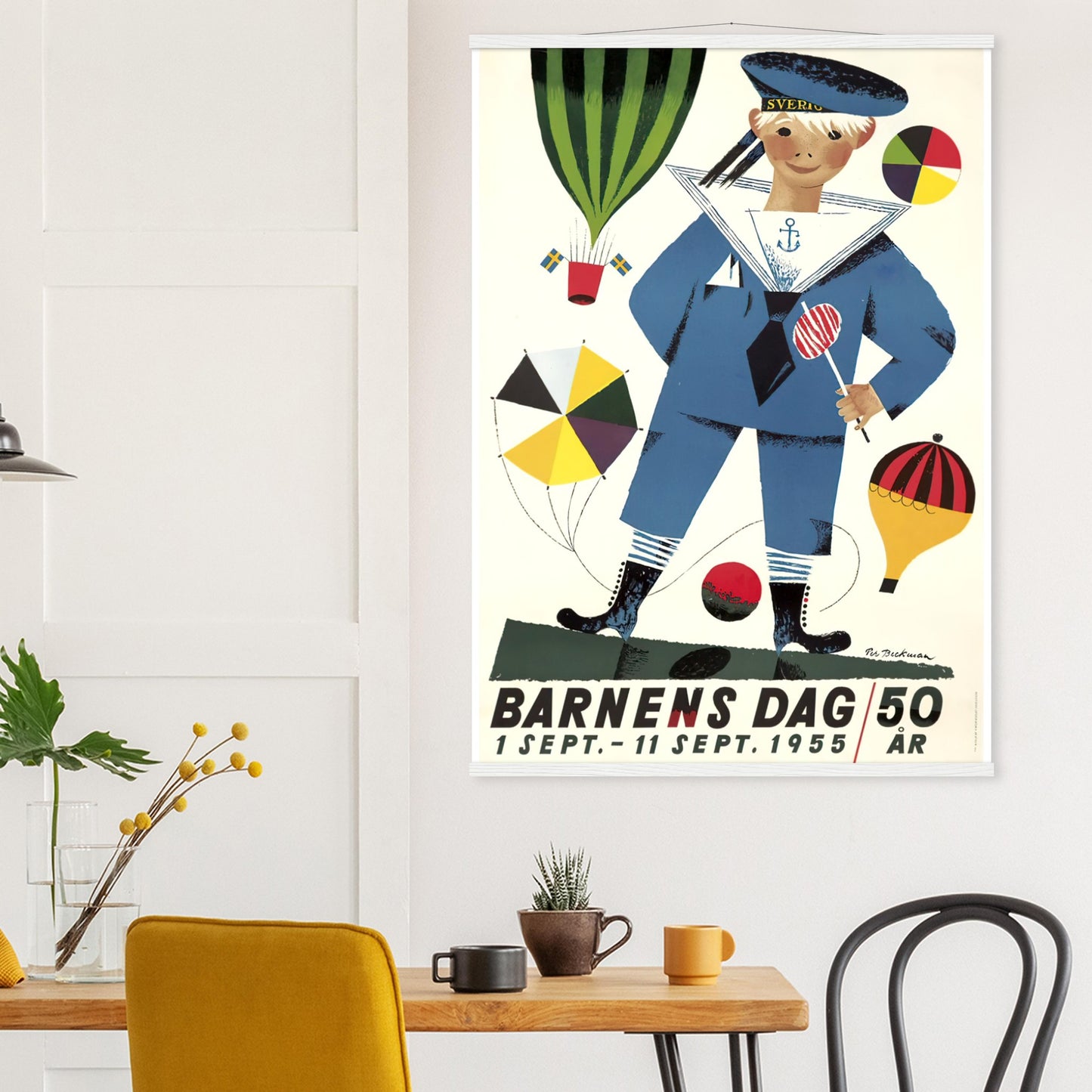 Barnens dag Vintage Poster Reprint on Premium Matte Paper - Posterify