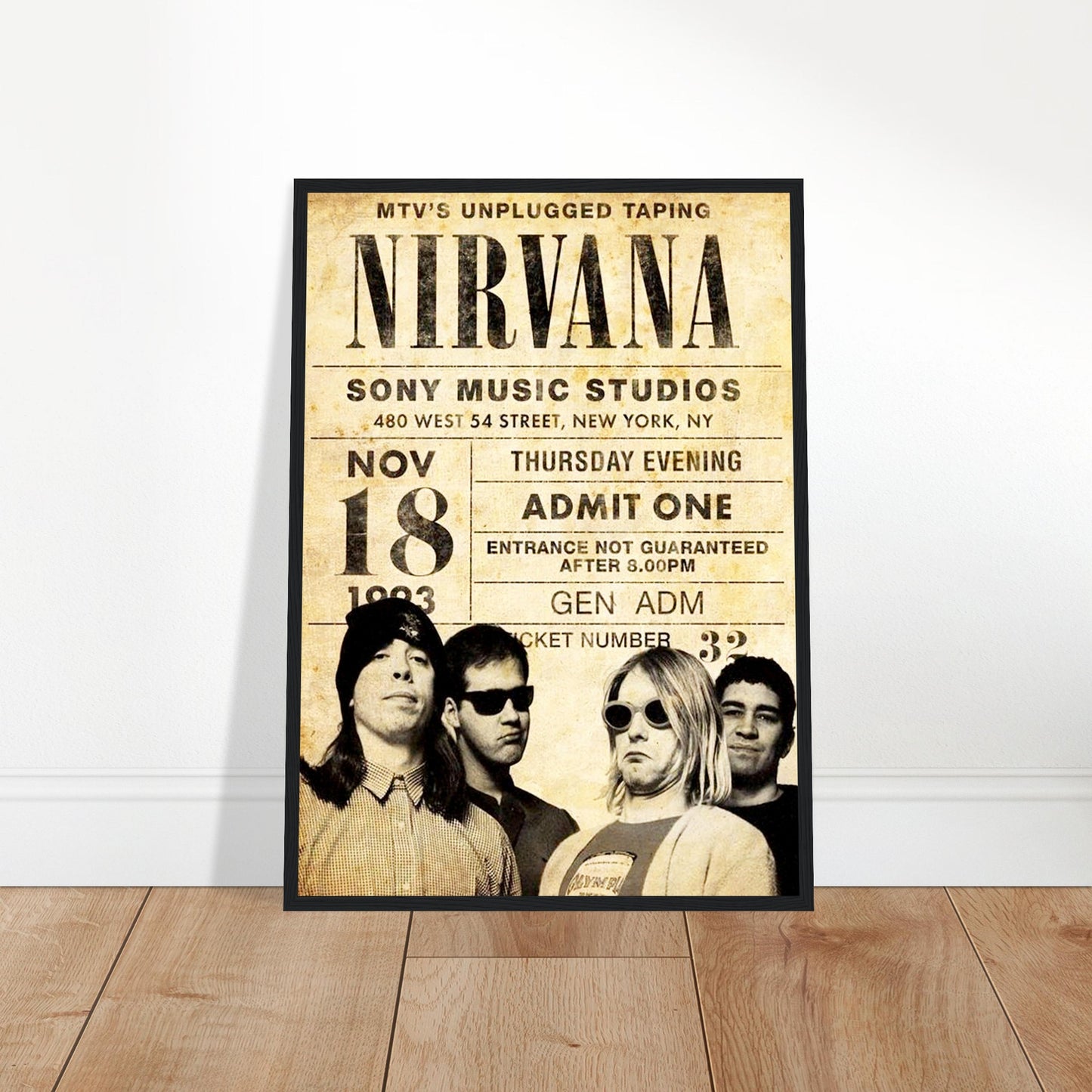 Nirvana Vintage Poster Reprint on Premium Matte Paper - Posterify