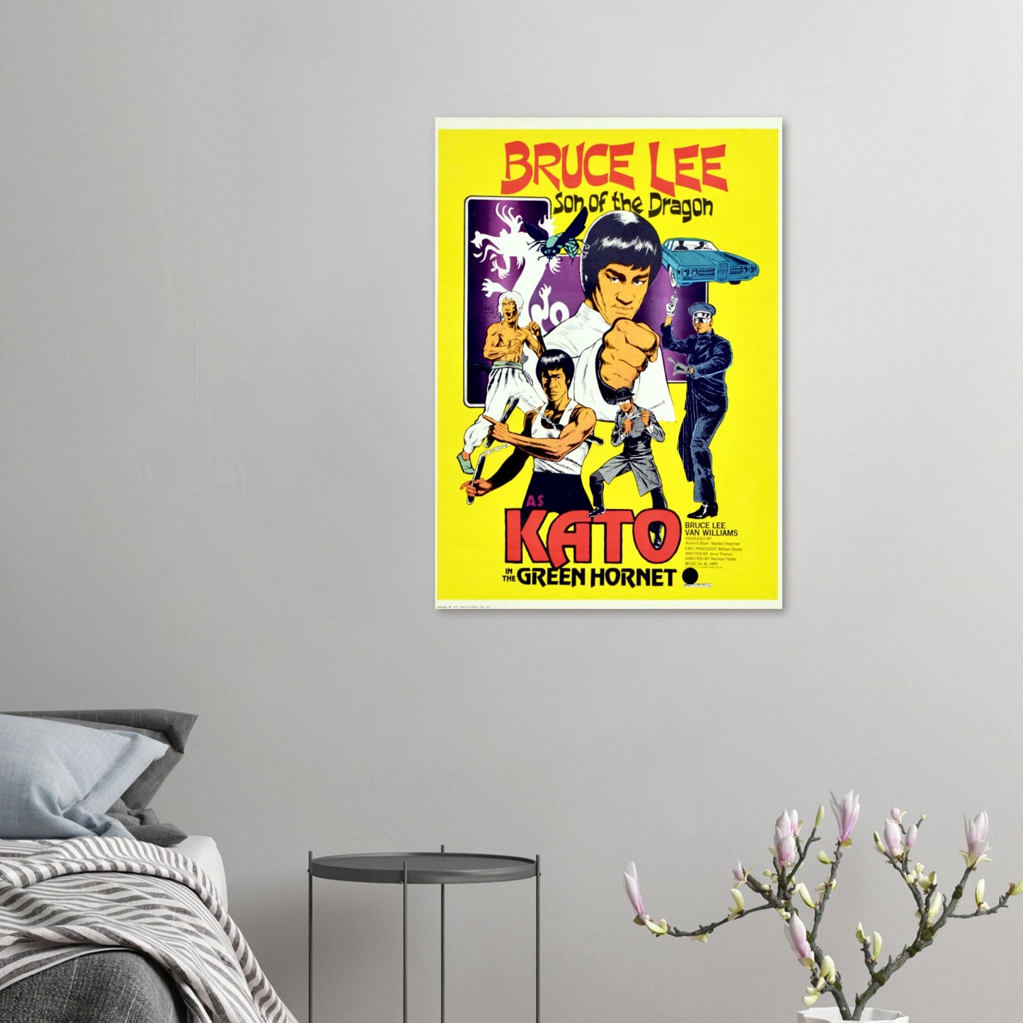 Bruce Lee Vintage Poster Reprint on Premium Matte Paper