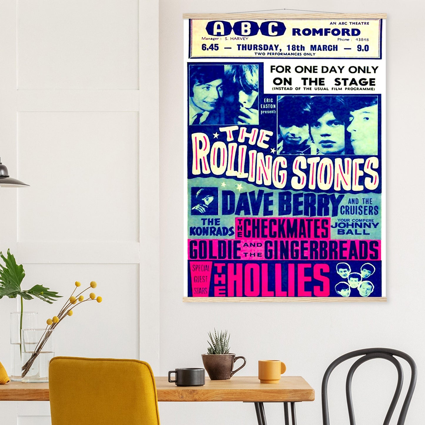 Rolling Stones Vintage Poster Reprint on Premium Matte Paper - Posterify