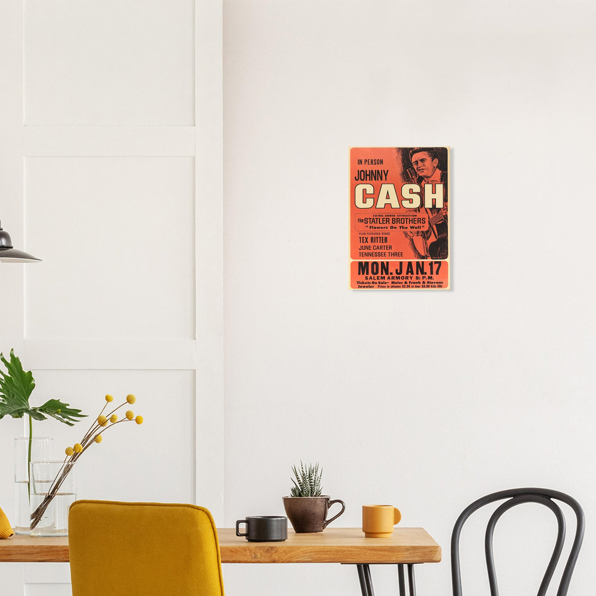 Johnny Cash Vintage Poster reprint on Premium Poster Matte Paper - Posterify
