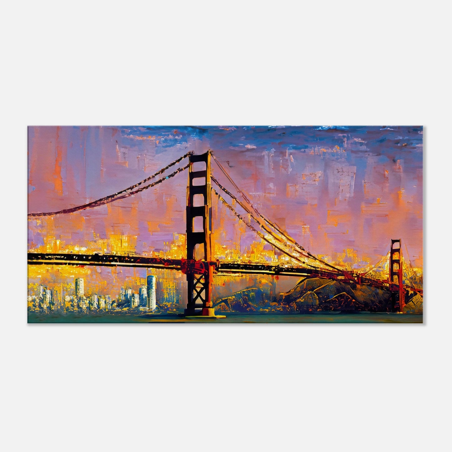 Canvas Print Abstract San Fransisco #2 by Posterify Design 50X100cm - Posterify