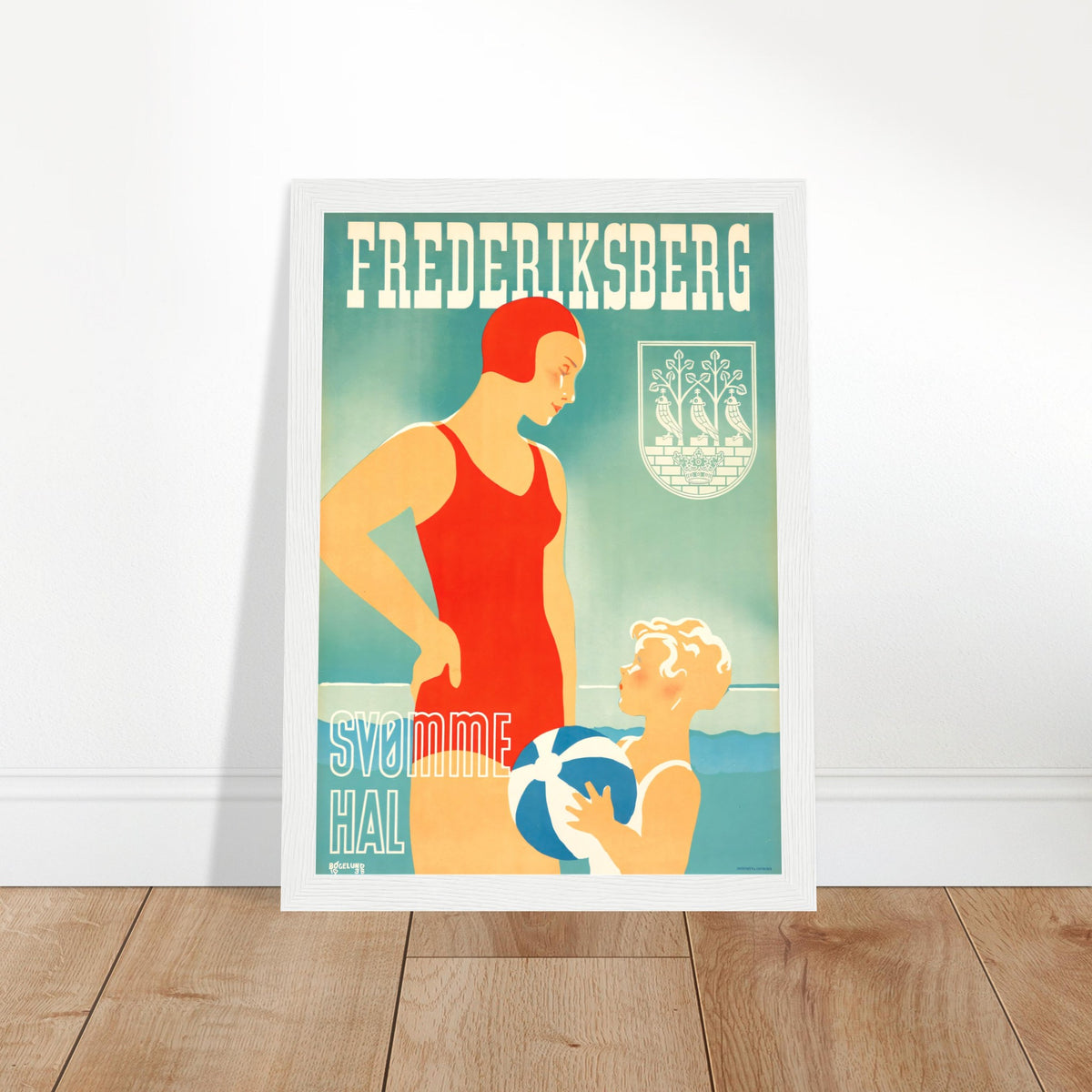 Frederiksberg Vintage Poster Reprint on Premium matte paper - Posterify