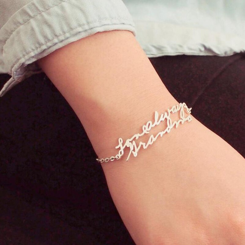 Customize with your own text ”xxxxx” Handmade Bracelet