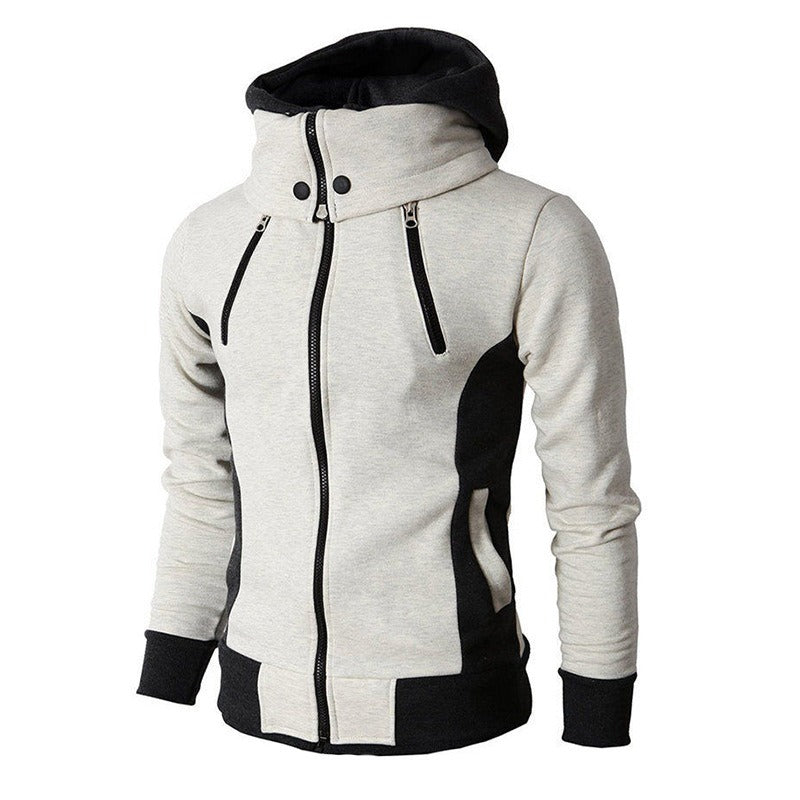 Hillside Men's Hooded Zippered Sweater Casual Autumn Winter Jacket Sports Outdoor Men's Coat - Posterify