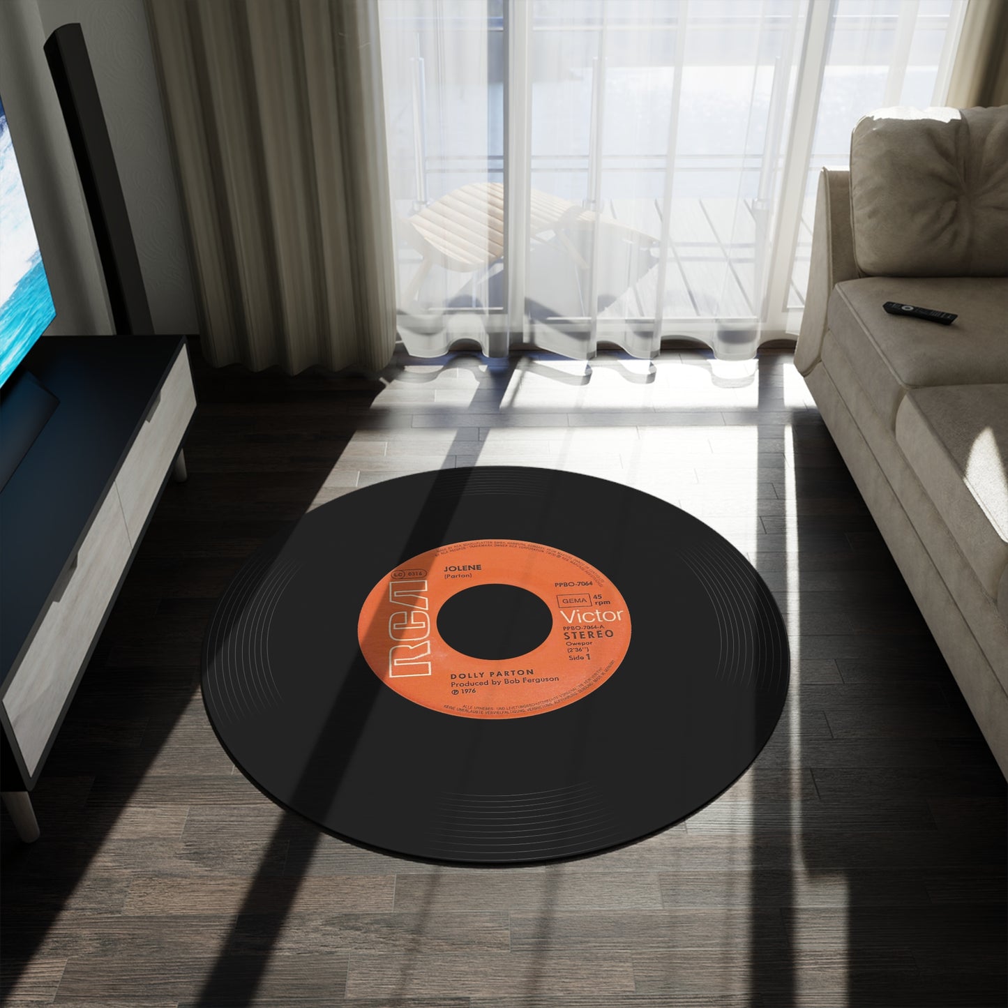 Dolly Parton, Jolene, Single Vinyl Record Mat