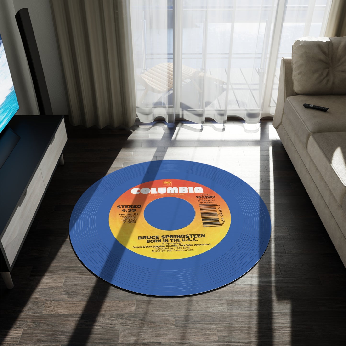 Bruce Springsteen, Born in the USA, Vinyl record Mat (Customize a mat on request)