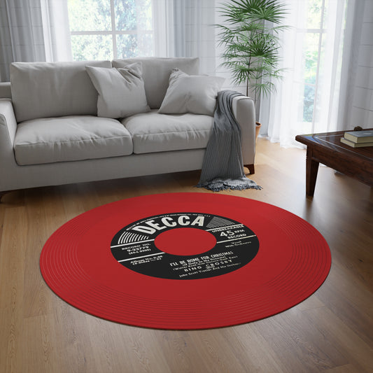 I'll be home for Christmas, Bing Crosby, Vinyl Single Record Mat