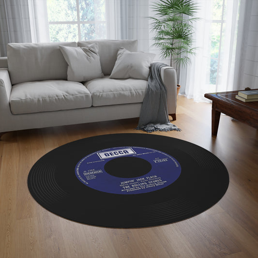 Rolling Stones, Jumpin Jack Flash, Vinyl Record Mat