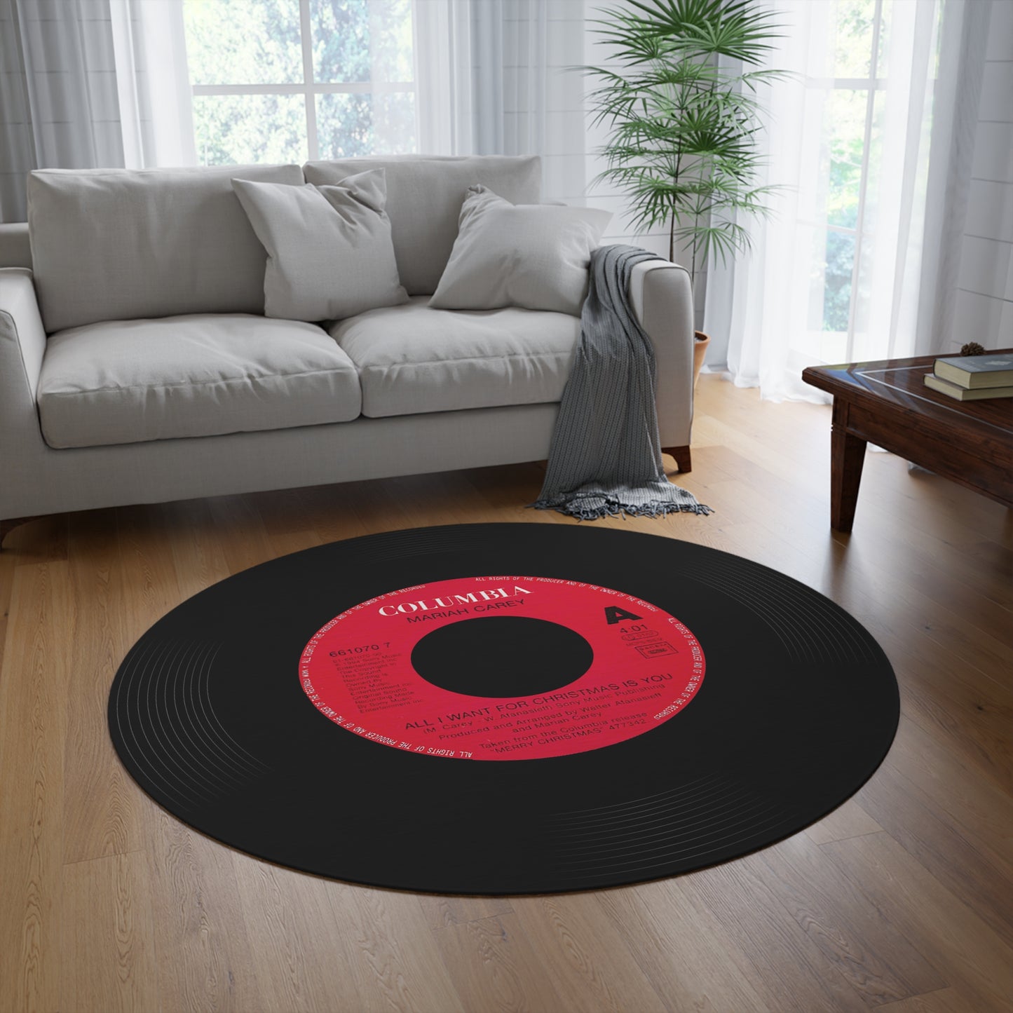 Mariah Carey, All I want for christmas is you, Vinyl Record Mat