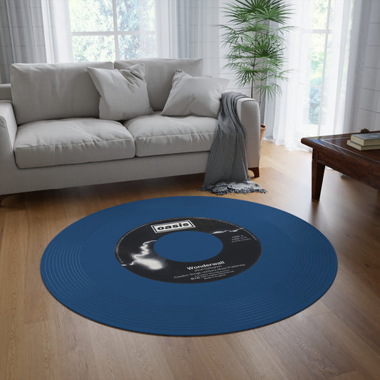 Oasis, Wonderwall, Vinyl Single Record Rug.