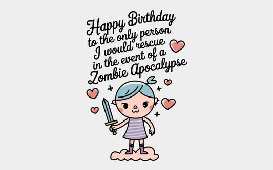 Birthday Zombie Greeting Card