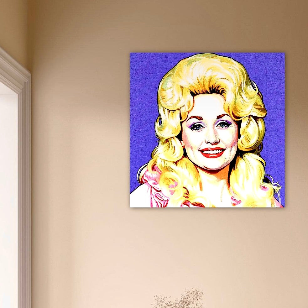Dolly Parton, Pop Art style, Wall art