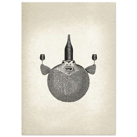 Post Card A5 for local pickup in Palma Puffer Fish