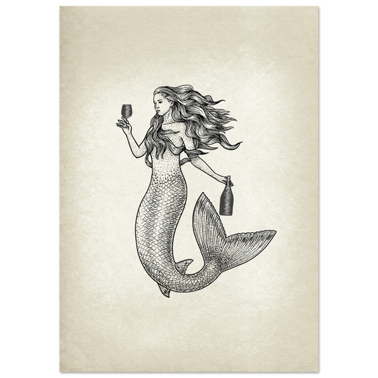 Post Card A5 for local pickup in Palma mermaid