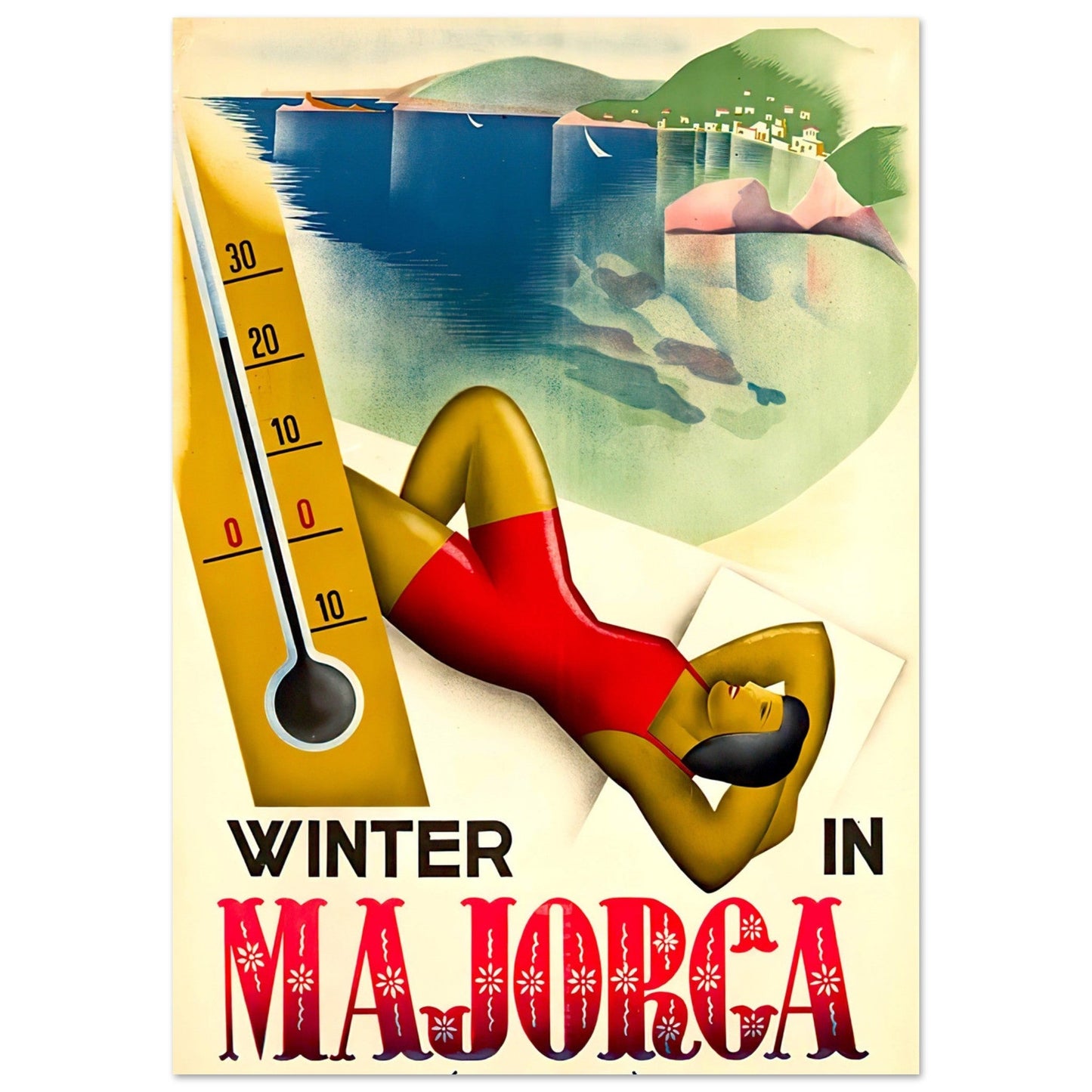 Post Card A5 for local pickup in Palma Winter in Mallorca