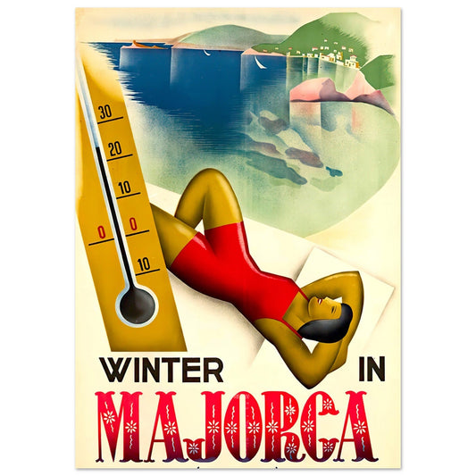 Post Card A5 for local pickup in Palma Winter in Mallorca