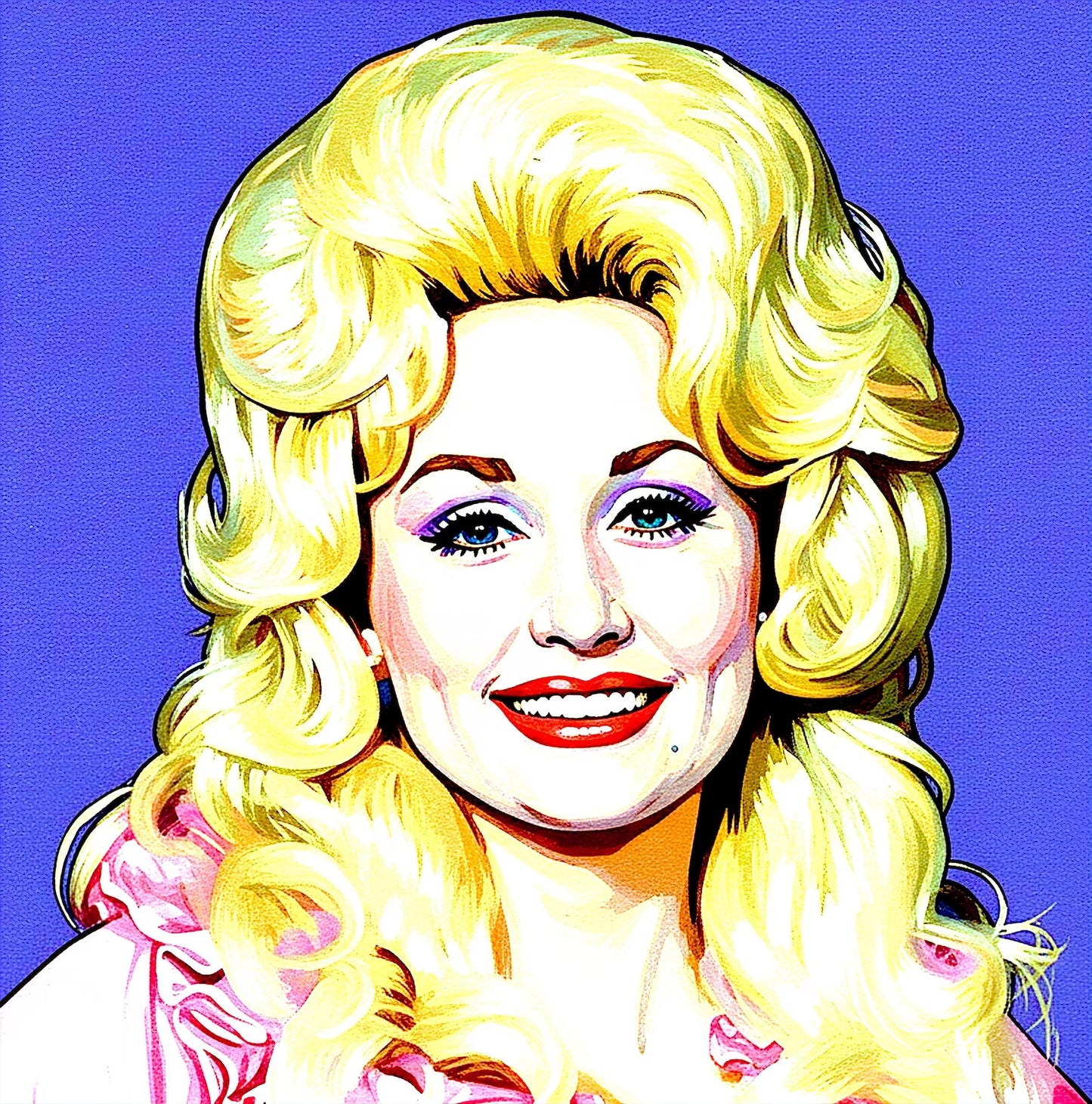 Dolly Parton, Pop Art style, Wall art
