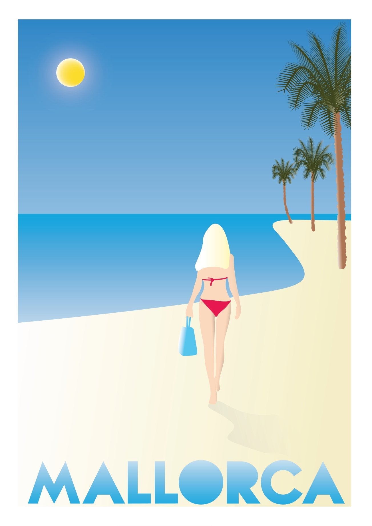 Post Card A5 for local pickup in Palma, Playa de Palma