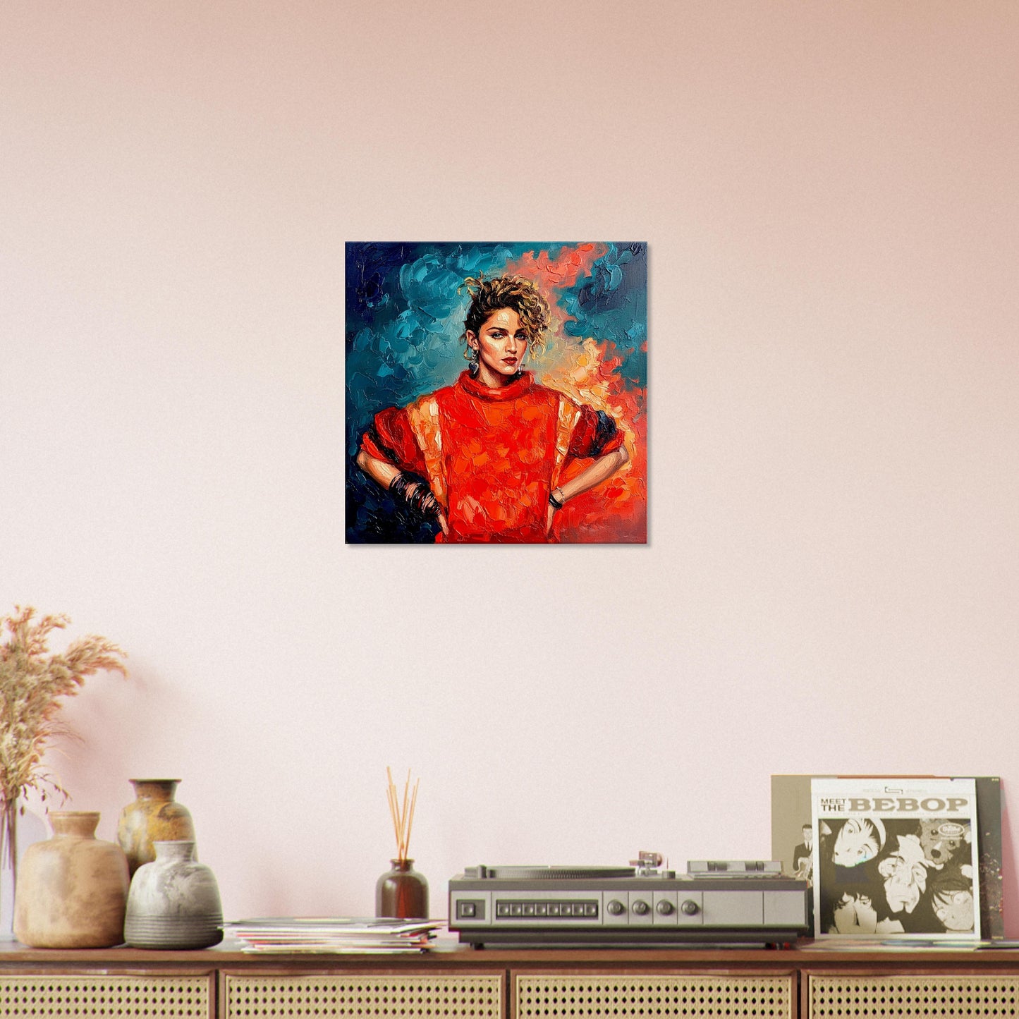 Madona, Oil Paint Style Print, Canvas, Poster, Wall art