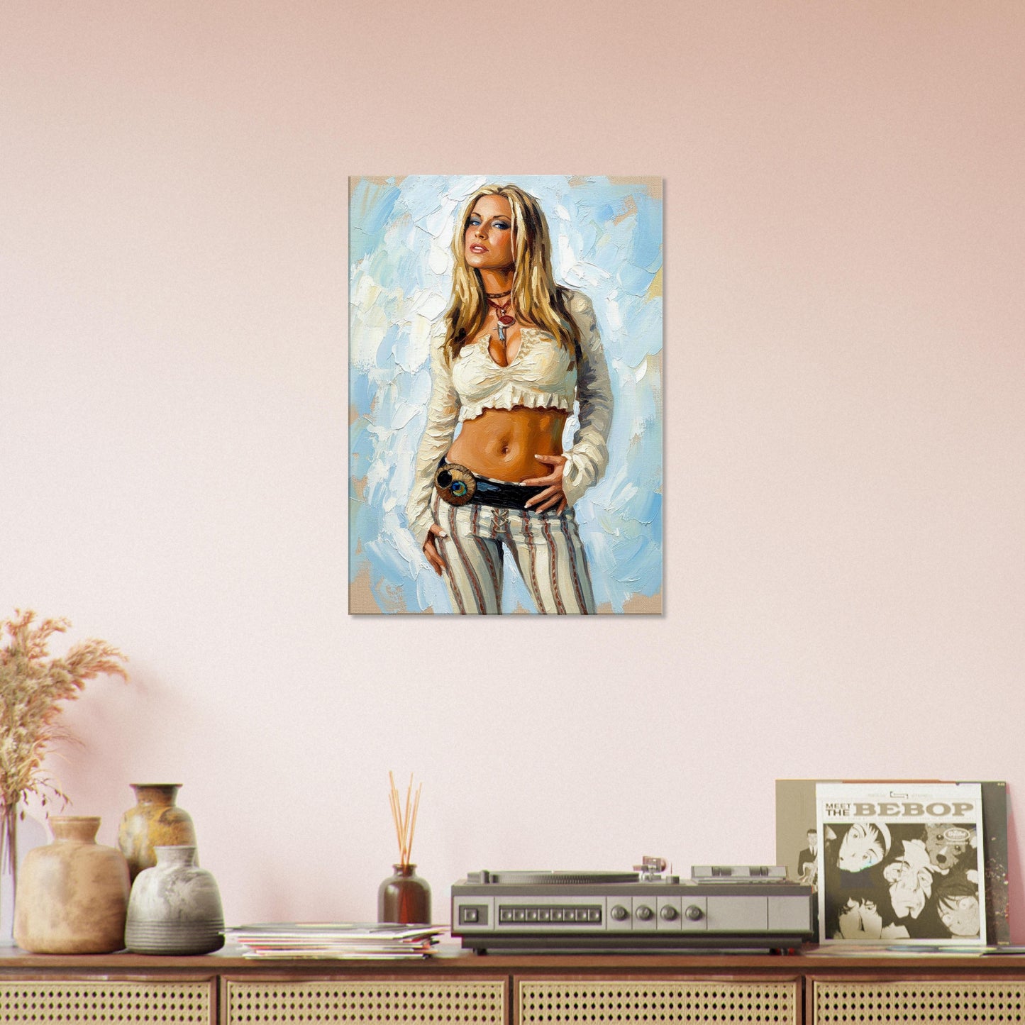 Anastacia, Oil Paint Style Print, Canvas, Poster, Wall art
